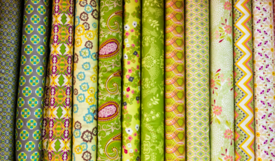 painted fabric different colors and designs