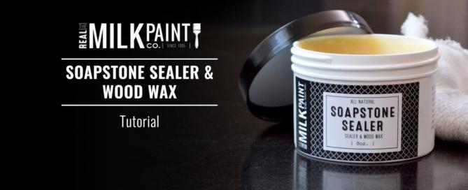 tutorial for Real Milk Paint's woodstone sealer and woodwax